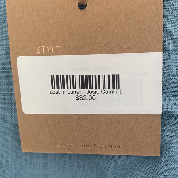 NWT Lost in Lunar camisole tank top. Size large - Picture 3 of 3